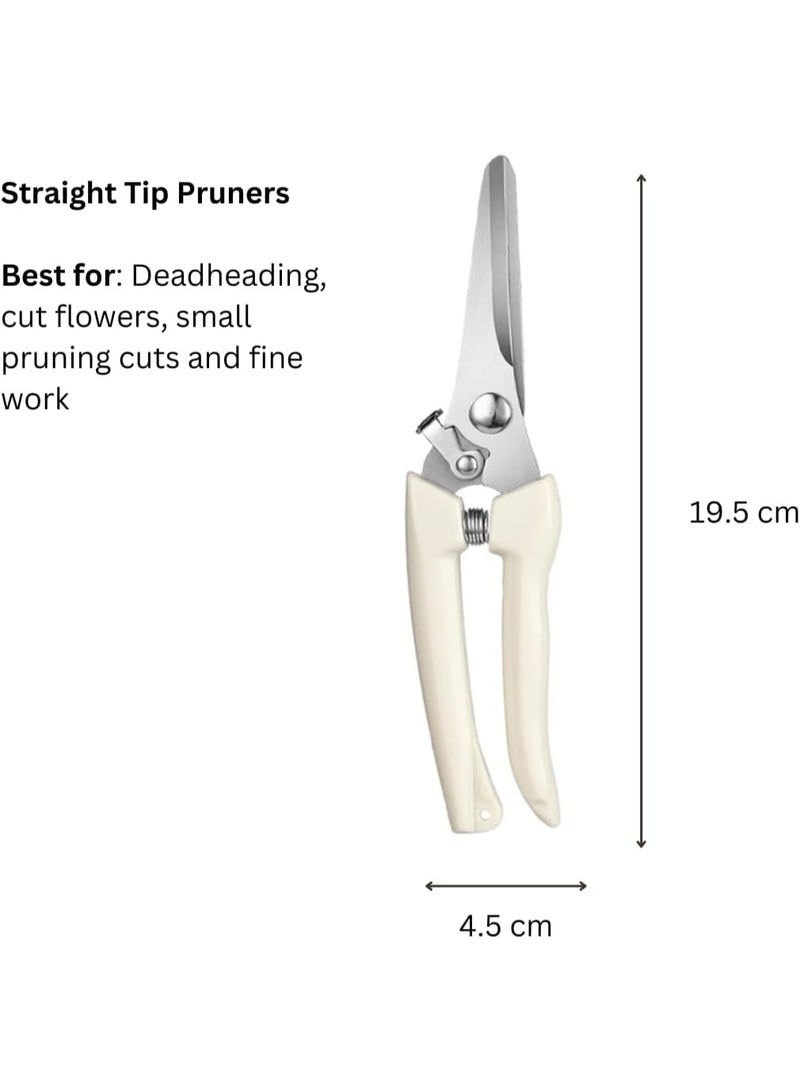 Straight Tip Garden Pruning Shears for Flowers, Plants, and Bonsai - Image 2