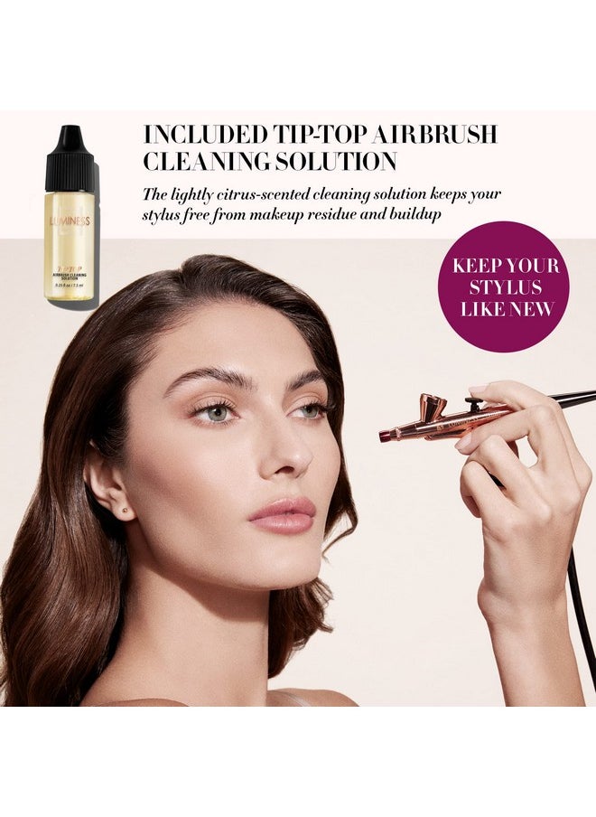 LUMINESS - Luminess Silk 4-in-1 Airbrush Foundation Makeup Starter Kit - Medium Coverage, 6-piece - Includes 2x Silk Airbrush Foundation, Blush, Glow Highlighter, Moisturizer Primer & Airbrush Cleaning Solution - Image 1