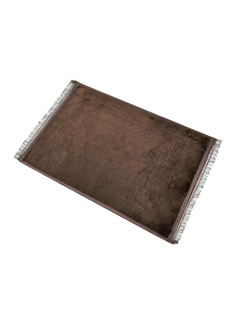 Generic HOME DWELL Prayer Mat 80 x 120 cm with Tasbeeh - Large Islamic Prayer Rug with Tasbeeh for Men & Women | Ideal for Comfortable Prayers  - Image 1