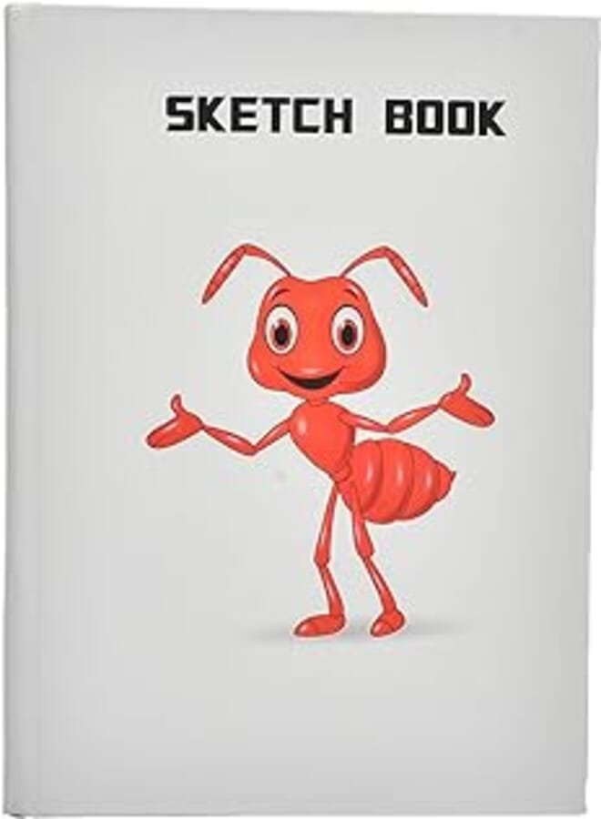 Discovery 10911 High Quality Sketch Book Hard Cover 100 Creame Sheets A5 80g 17.5 * 25cm For Drawing, Panting,School,Home - Multi Color