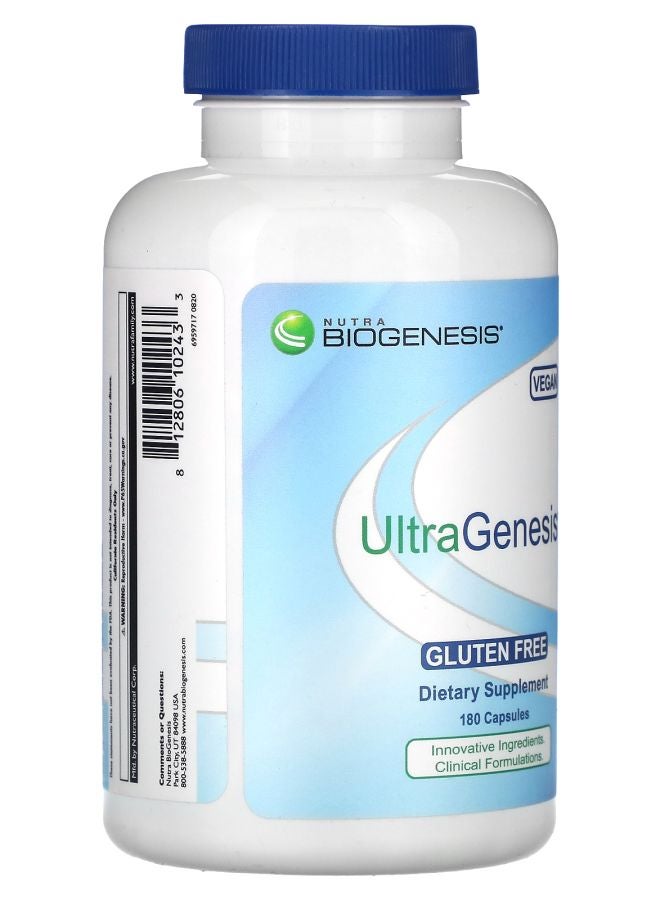 Nutra BioGenesis Ultra Genesis 180 Capsules - Image 2