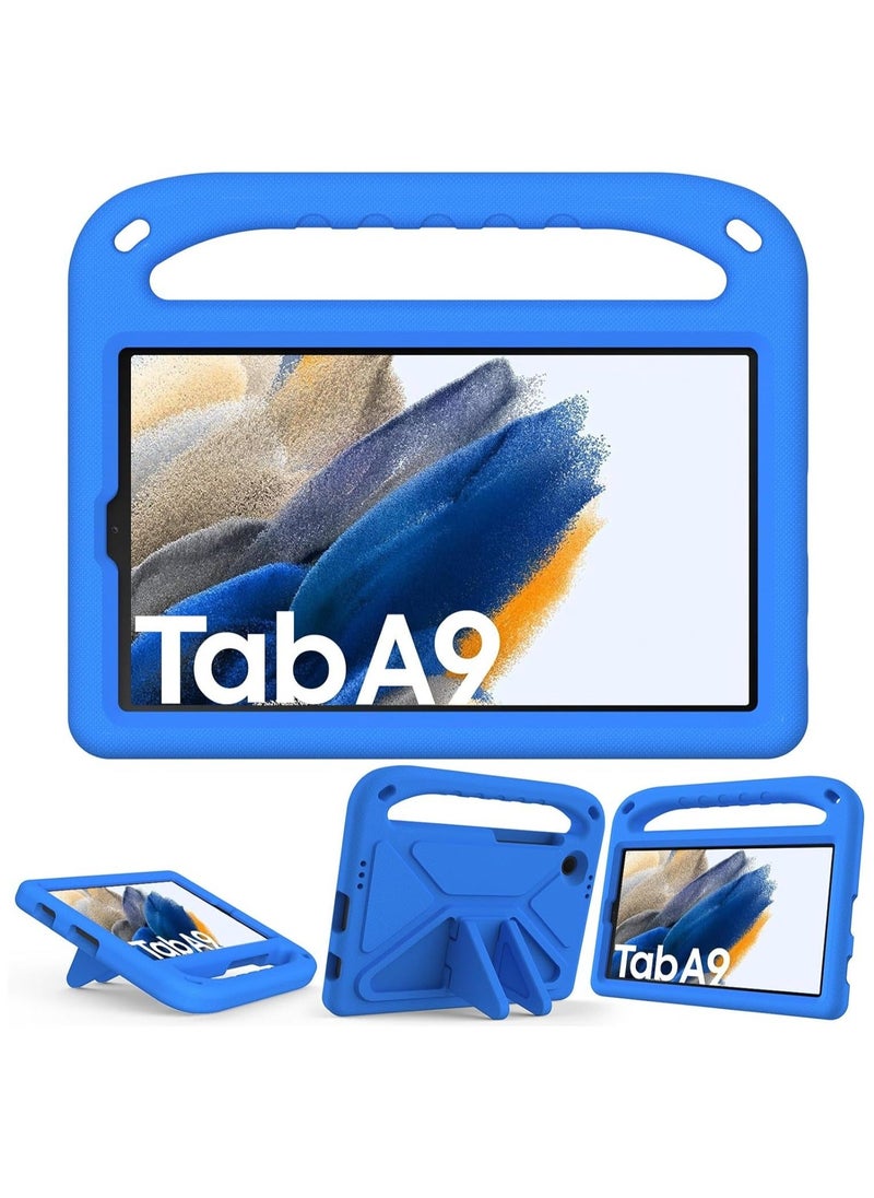 for Samsung Galaxy Tab A9（2023） SM-X110 /SM-X115 Kids Case, Lightweight EVA Kid Friendly Shockproof Protective Case,Handle Stand Heavy Duty Tablet Cover (Blue) - Image 1