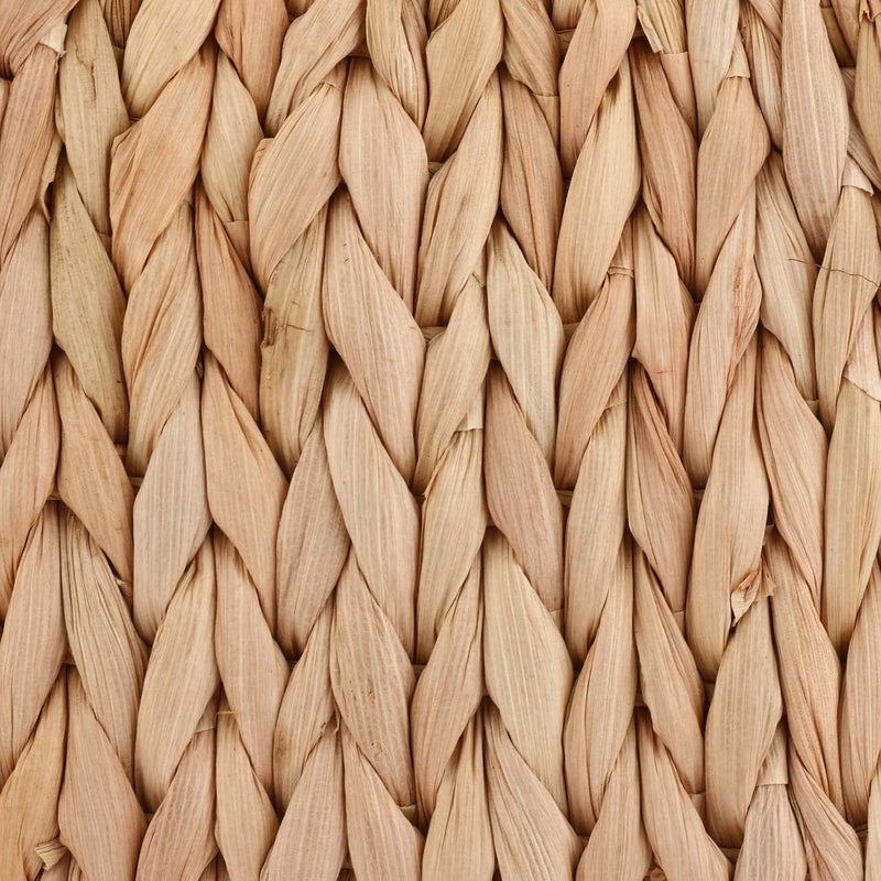 EROUGE Natural Chic Straw Bag Hand Woven Round Handle Handbags Retro Summer Beach Bag - Image 3