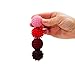 ONO Signets Silicone Magnetic Balls with Textured Dimples Bumps and Waves Fun to Play with Fidget Toy for Adults Help Relieve Stress Anxiety Tension Ruby Set of 4 - Image 2