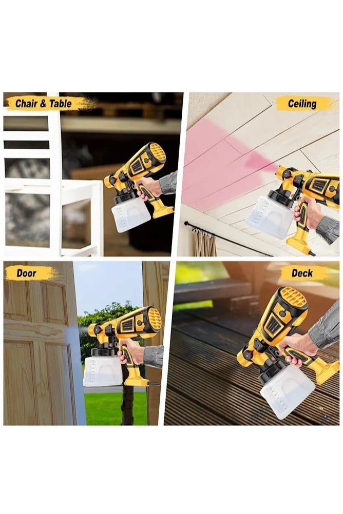 Snooe Paint Sprayer, 700W HVLP Spray Gun Easy to Clean, for Furniture, Cabinets, Fence, Walls, Door, Garden Chairs - Image 2