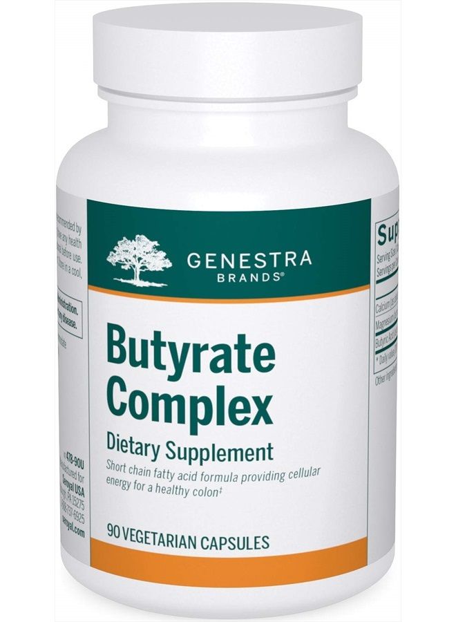 Pharmax Genestra Brands Butyrate Complex | Butyric Acid from Calcium/Magnesium Butyrate | 90 Capsules - Image 1