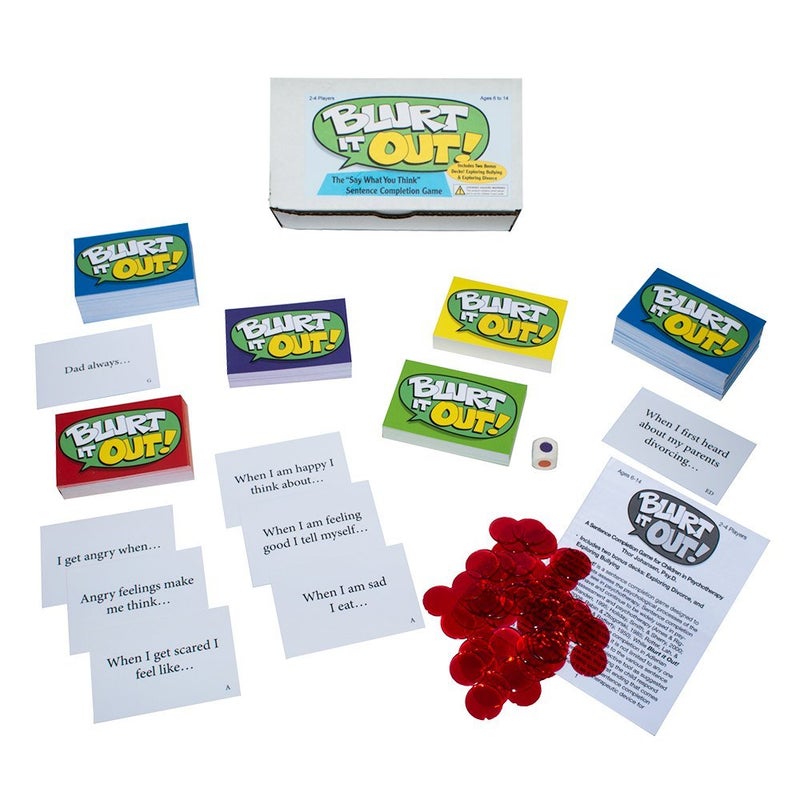 Childswork Childsplay ChildsworkChildsplay Blurt It Out The Say What You Think Sentence Completion Game Ideal Therapy Card Game for Social Emotional and Behavioral Management  Counseling Tool for Kids Teens and Adults - Image 2