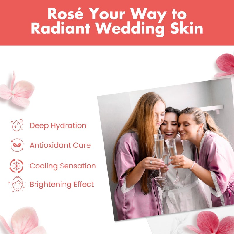 Patchology Serve Chilled RosÃ© Facial Sheet Mask - Hydrating & Soothing Face Mask with Hyaluronic Acid for Glowing Skin, RosÃ© Scented Skin Care Treatment, Self-Care Spa Experience at Home - 2 Pairs - Image 2
