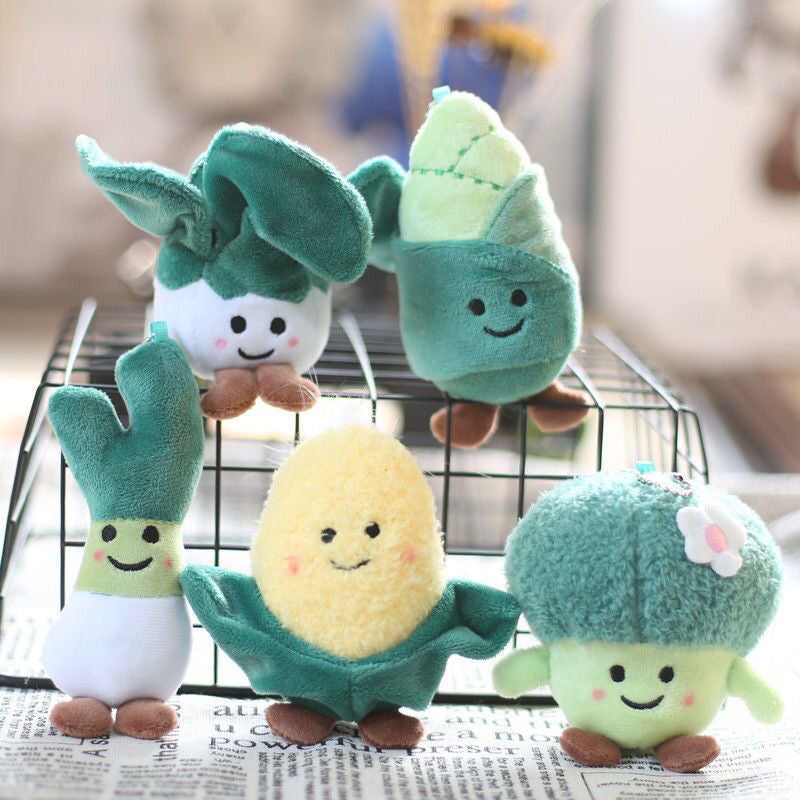 Creative Vegetable Plush Keychain Pendant - Image 3