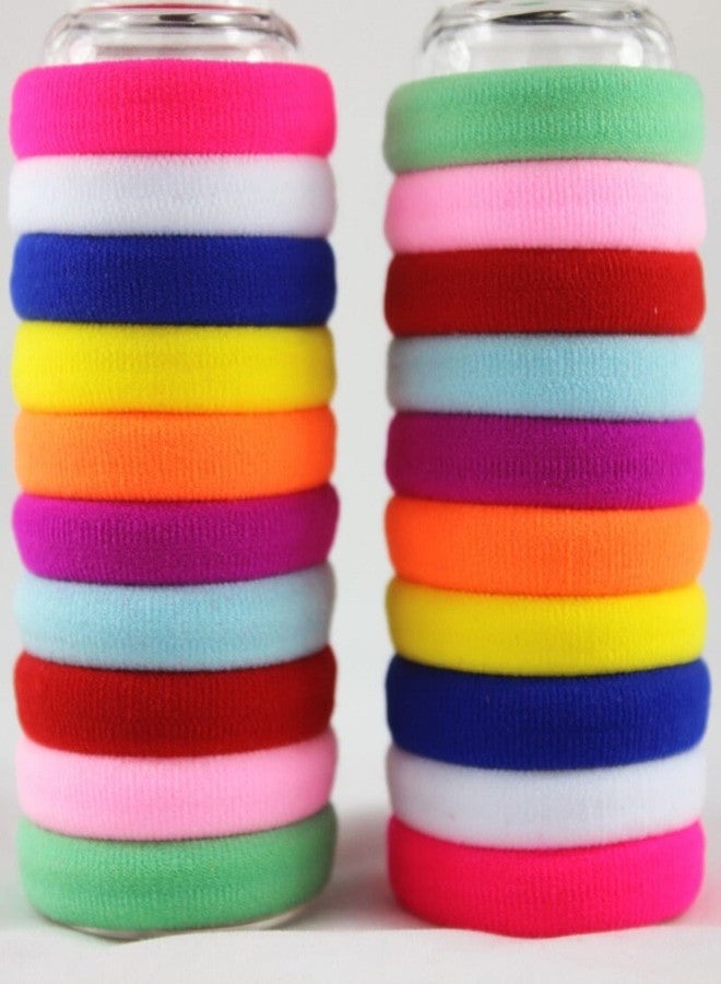 DIAN Assorted Pack of 20 Multicolor Hair Rubber Bands, Ponytail Holders, Hair Tie, Hair Bow, Hair Accessories for Women, Teens and Girl - Image 1