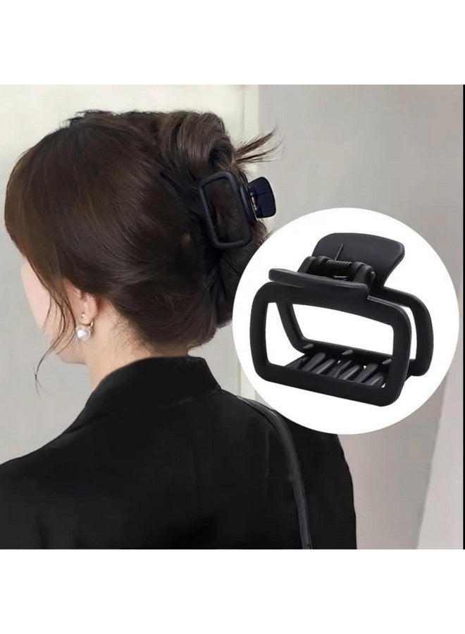 PACTIV 4pcs Simple Large Square Hair Clips, Solid Colored Hairpins, Suitable For Party Holiday Hair Styling, Perfect Gifts For Girls appl - Image 4