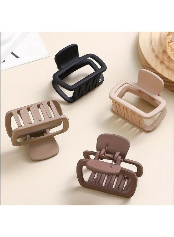 PACTIV 4pcs Simple Large Square Hair Clips, Solid Colored Hairpins, Suitable For Party Holiday Hair Styling, Perfect Gifts For Girls appl - Image 2