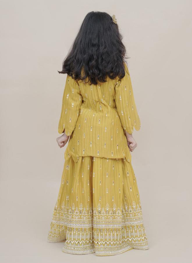 Maithili Maithili Embellished Scallop Edge Top and Lehenga Set  - Image 4
