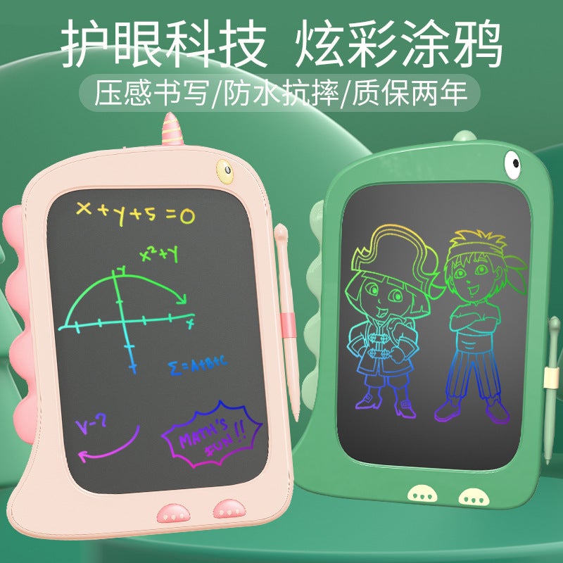 Children'S Dinosaur Cartoon Drawing Board Lcd Handwriting Board Home Painting Small Blackboard Electronic Graffiti Writing Board Toy - Image 3