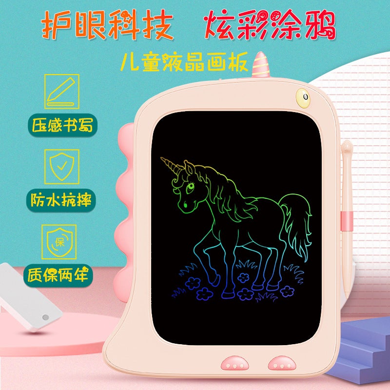 Children'S Dinosaur Cartoon Drawing Board Lcd Handwriting Board Home Painting Small Blackboard Electronic Graffiti Writing Board Toy - Image 5