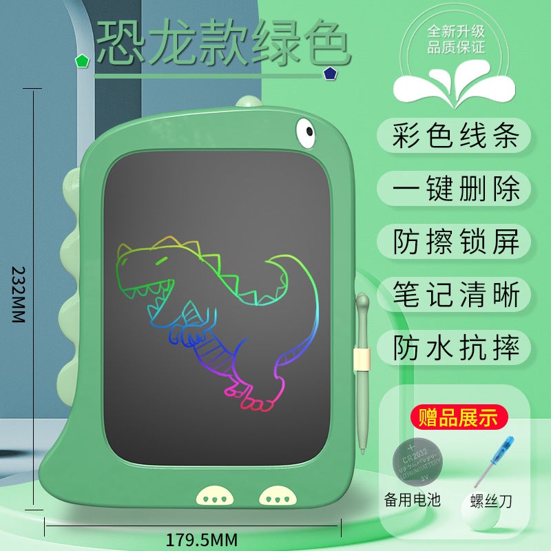 Children'S Dinosaur Cartoon Drawing Board Lcd Handwriting Board Home Painting Small Blackboard Electronic Graffiti Writing Board Toy - Image 1