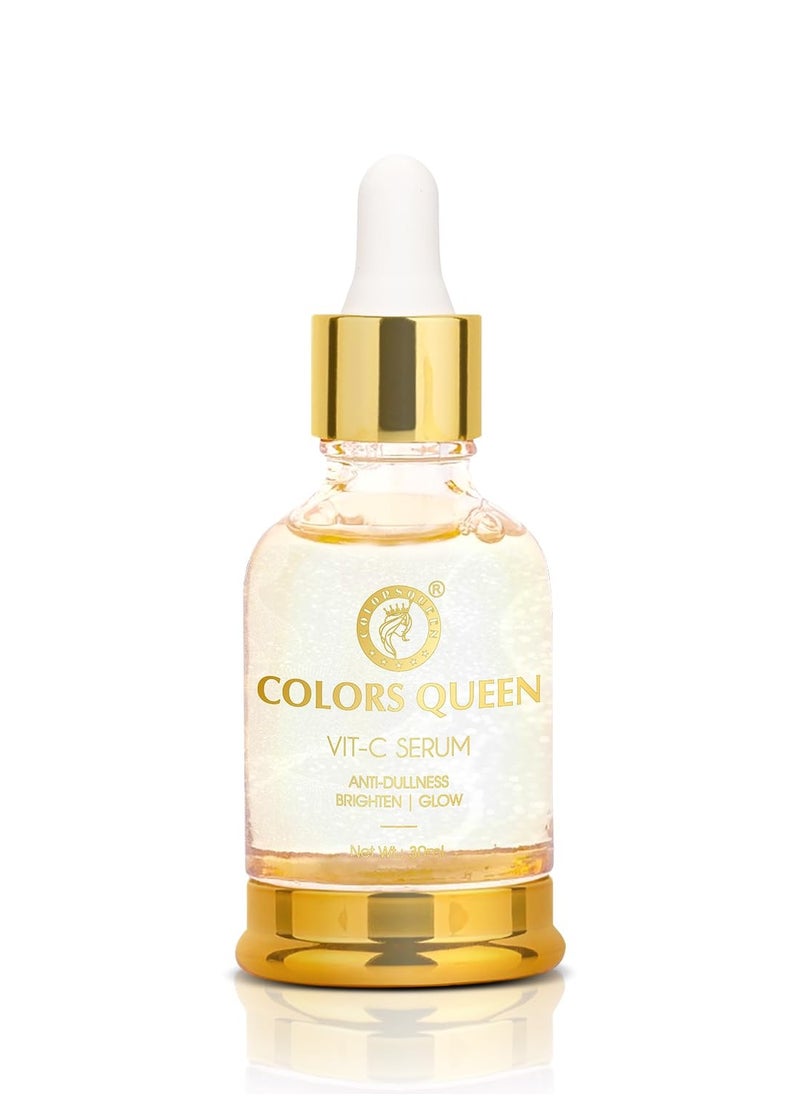 COLORS QUEEN Vitamin C Face Serum 30ml Lightweight Non Greasy Niacinamide Anti Dullness Brightening Glowing Skin All Skin Types  - Image 1