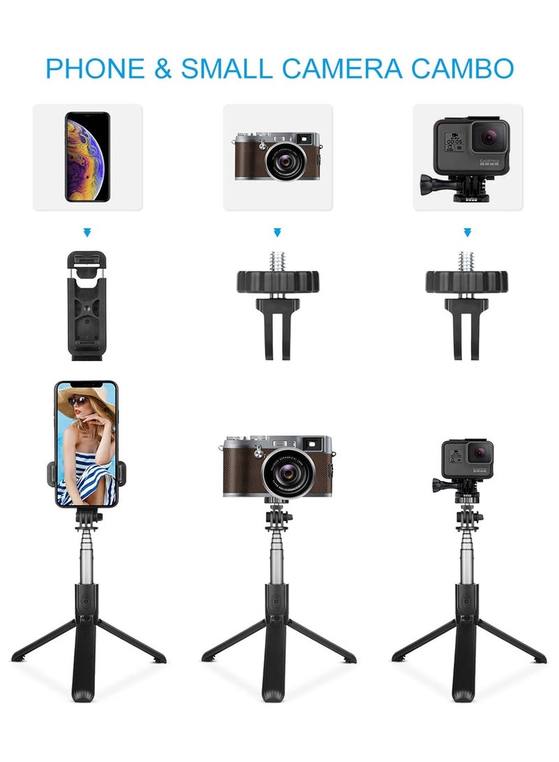 Extendable Selfie Stick Tripod With Bluetooth Remote - Image 4
