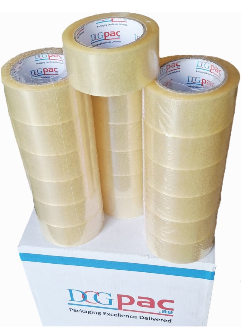 ديسيجيباك شريط تغليف قوي شفاف DCGPAC للمكتب والمنزل والمدرسة وشريط تغليف الهدايا 48 ميكرون 2 بوصة × 100 ياردة 36 لفة - Image 4