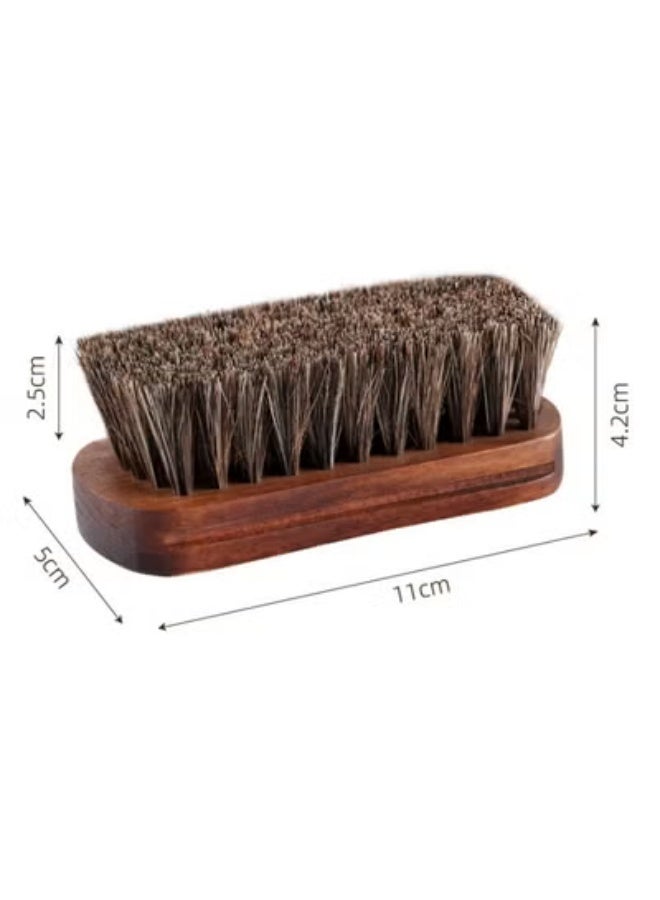COYO 1 PCS Leather Brush Car Detailing, Horse Hair Brush, Upholstery Brush for Cleaning, Car Interior Brush, Carpet Brush for Car Detailing, for Car Interior Seat, Carpet, Upholstery, Furniture and Shoes - Image 3