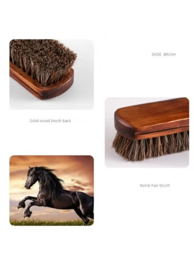 COYO 1 PCS Leather Brush Car Detailing, Horse Hair Brush, Upholstery Brush for Cleaning, Car Interior Brush, Carpet Brush for Car Detailing, for Car Interior Seat, Carpet, Upholstery, Furniture and Shoes - Image 4