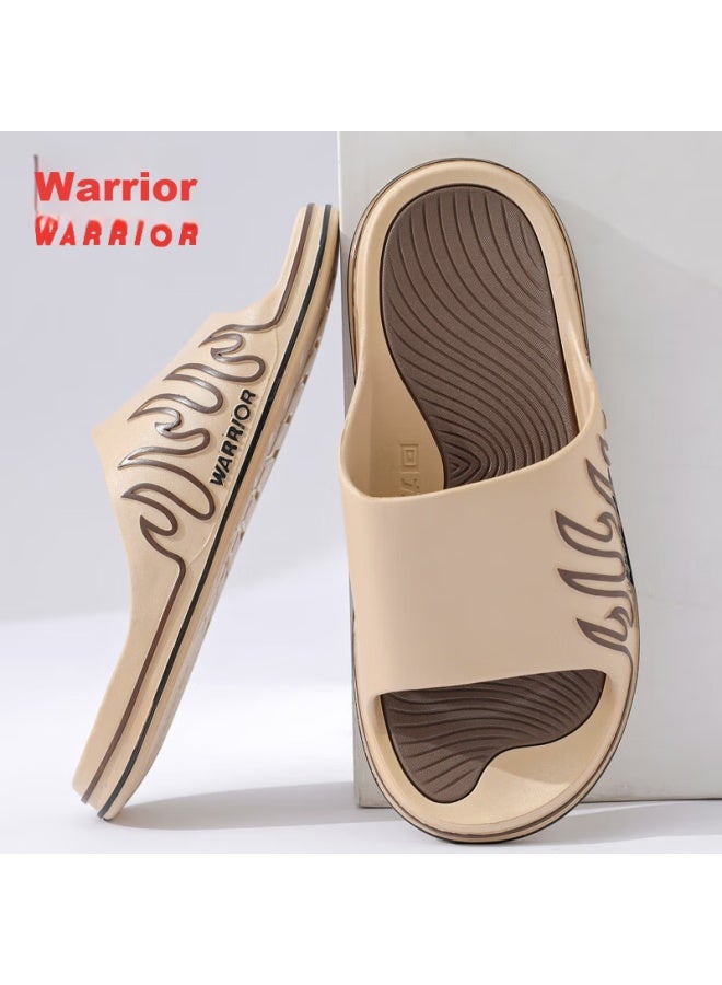Pull Back Warrior Sports نعال للرجال، للإرتداء الداخلي والخارجي، غير زلة، صنادل خفيفة الوزن، Hl39561، الخاكي البني، المقاس 46-47 - Image 2