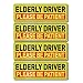 YIKIADA Elderly Driver Car Magnet 12 4 Inches Reflective Please Be Patient Magnetic Sticker Warning Safety Sign for Seniors 4 Pack - Image 2