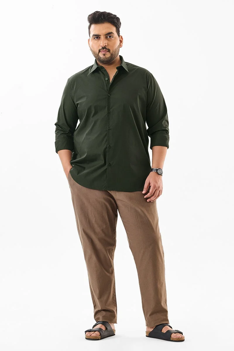 SNITCH Plus Size Regular Fit Stretch Shirt