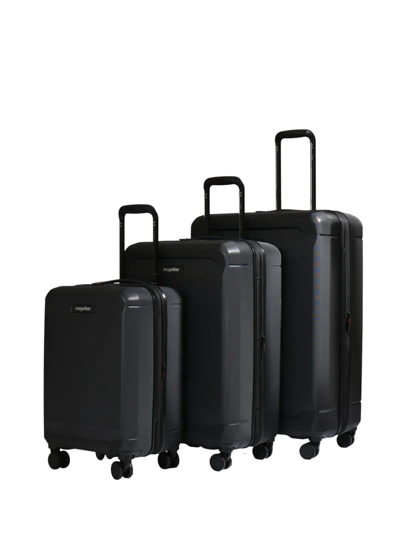 Magellan Magellan ABS+PC 3-Piece Trolley Set BXO117/3P – 20/24/28 Inch, 4-Wheel Spinner, TSA Lock, Expandable Luggage