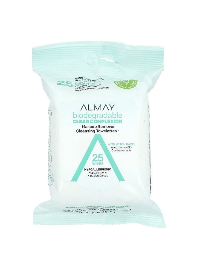 Almay Almay, Makeup Remover Cleansing Towelettes, With Witch Hazel, 25 Wipes  - Image 1