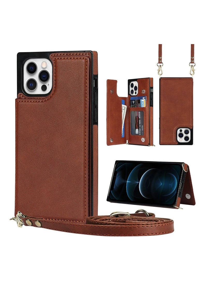 Loquat Suitable For iPhone Flip Type Crossbody  Fall Prevention Phone Case  - Image 1