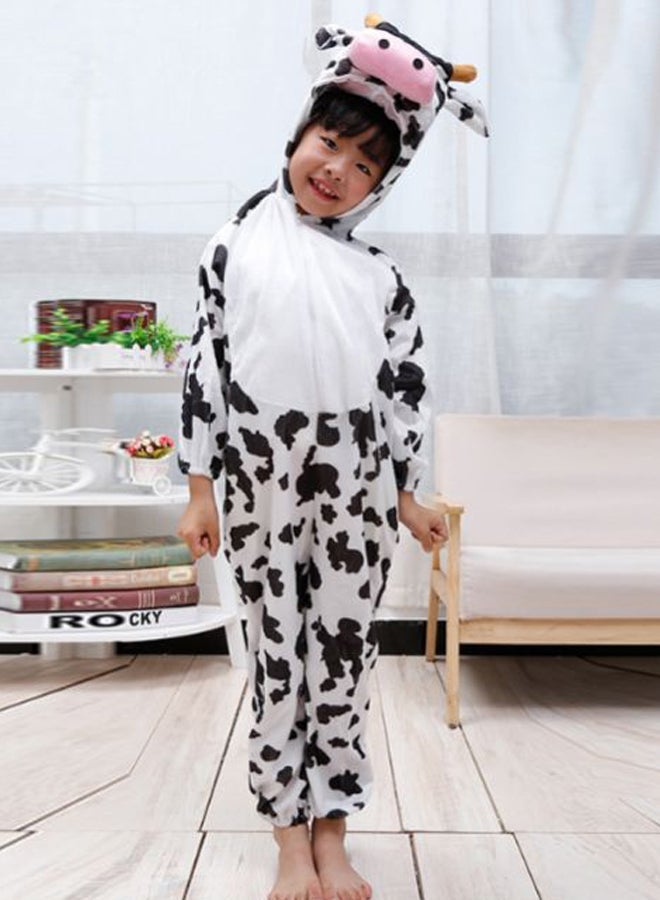 NIBEMINENT Cow Plush Attached Head Zip Closure Costume 105cm - Image 2