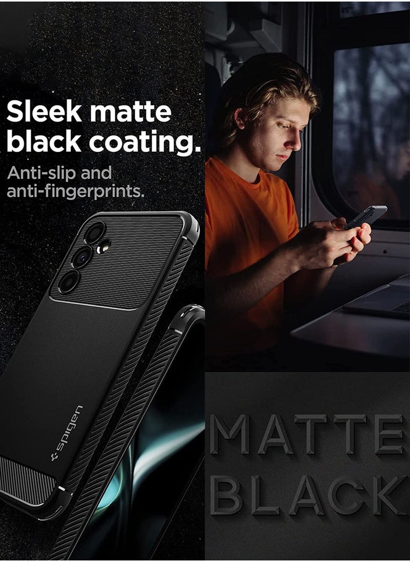 Spigen Rugged Armor for Samsung Galaxy A54 5G Case Cover - Matte Black  - Image 3