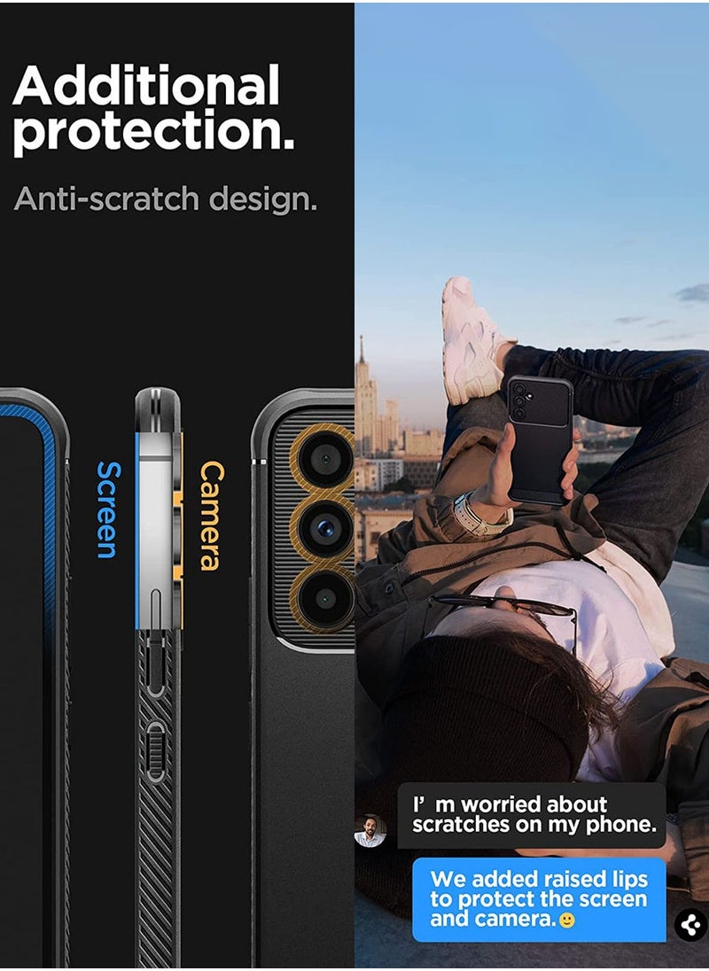 Spigen Rugged Armor for Samsung Galaxy A54 5G Case Cover - Matte Black  - Image 4