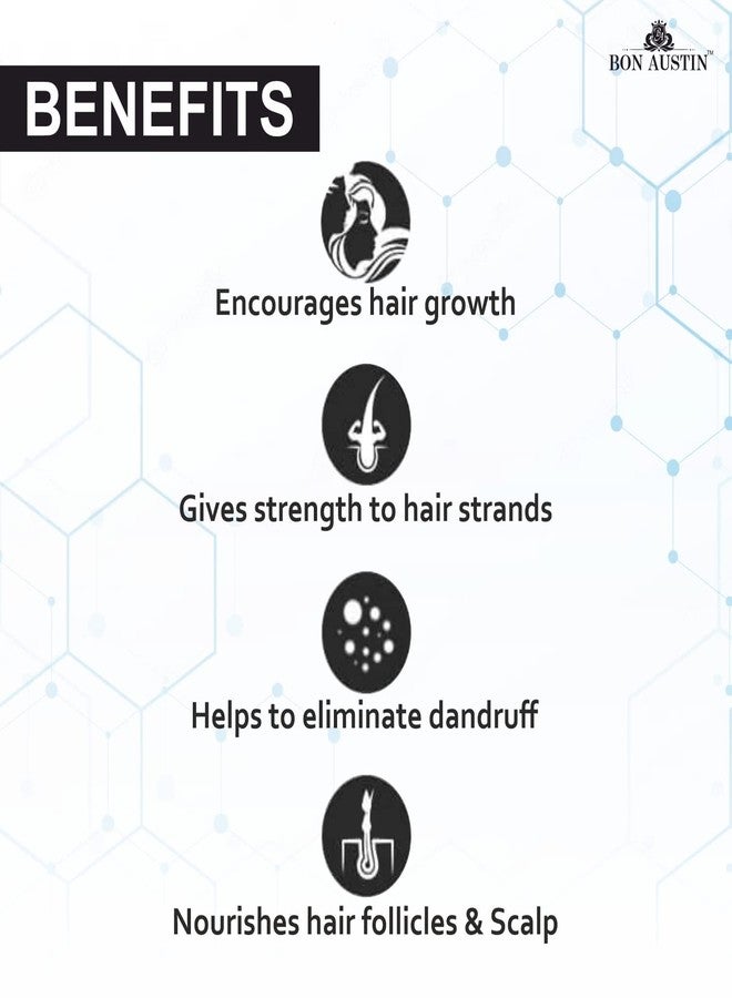 Bon Austin Reetha Hair Oil for Men & Women, 100% Natural Oils and Herbs - Promotes Hair Growth & Controls Hair Fall 100 ML - Pack of (2) - Image 5