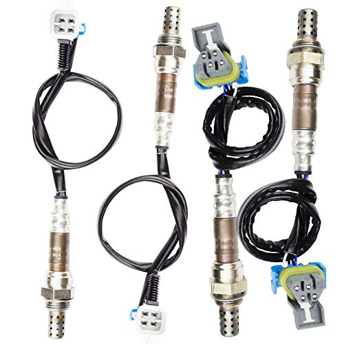 higherbro 4PCS Oxygen Sensor for 2007-2008 GMC Acadia 3.6L; 2008 Buick Enclave 3.6L Upstream + Downstream - Image 1