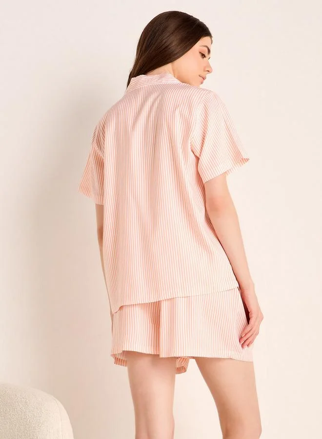 Splash FAV  Striped Shorts Set for Women | Best Price UAE