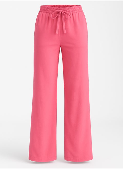 Linen Spanish Pink High-quality pure pants for your daily use Size L