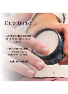 monat MONAT Matte Styling Clay for Men - Water and Clay-Based Hair Paste to Create Thicker-Looking Hair, Easy-to-Shape Net Wt. 45 ml / 1.52 fl. oz.  - Image 4
