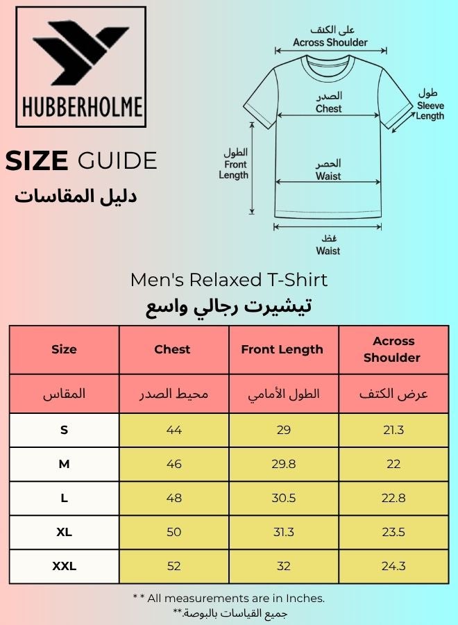 Hubberholme Men's Black 100% Cotton Printed Relaxed T-Shirt - Image 4