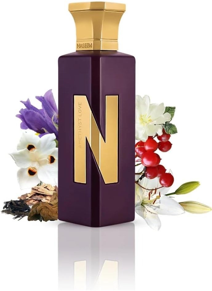 Naseem - Amethyst Love Aqua Perfume 75ml N - series Unisex Subtle Eau De Parfum - Long Lasting Floral Fragrance with Pink Pepper & Musk Amber Notes for All Occasions - Image 1