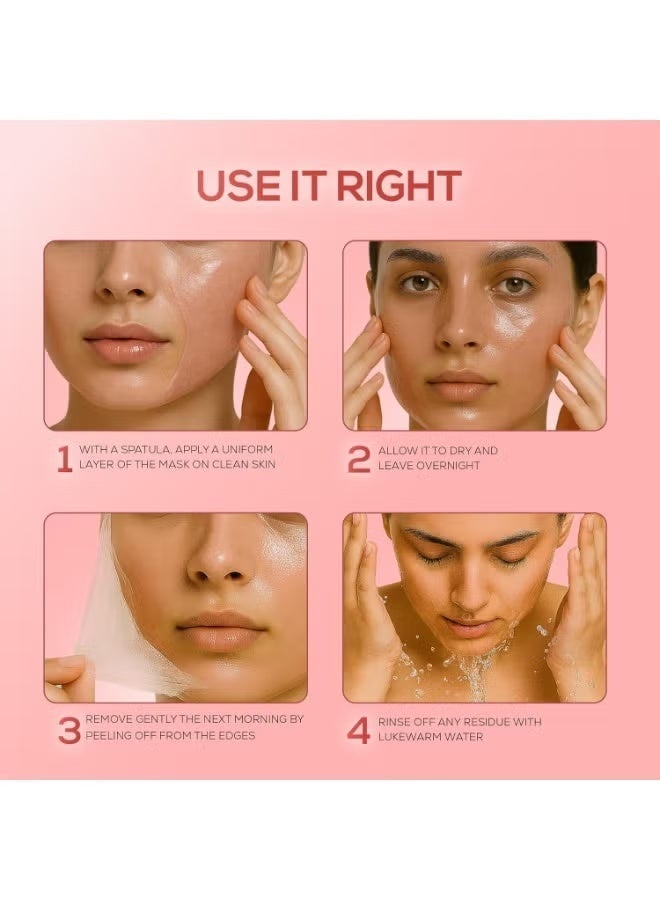 رينيه قناع الوجه الليلي بالكولاجين من رينيه بينك ثيرابي | لبشرة شابة ومرطبة | يُحسّن ملمس البشرة ومرونتها | يُعزز حاجز البشرة | غني بحمض الهيالورونيك والنياسيناميد | 50 مل - Image 5