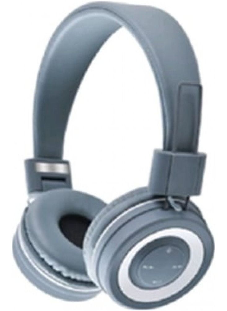 Generic - HZ-BT680 Wireless Bluetooth Headset - Microphone - FM Radio - Card Slots - Folding Compatible for Mobile and Computer/Gray - Image 1