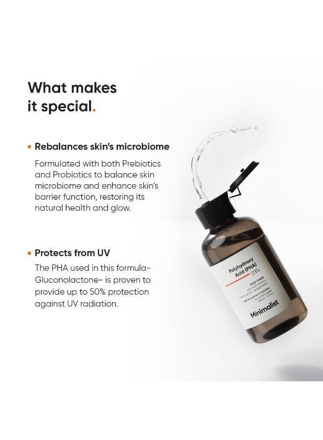 MINIMALIST Pha 3% Alcohol Free Face Toner | Pore Tightening And Mild Exfoliation For Oily, Acne Prone, Sensitive And Normal Skin | Hydrating Face Toner For Glowing Skin - Image 4