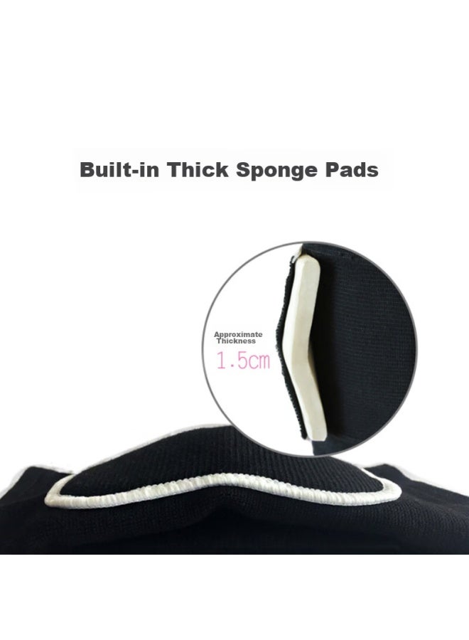 Chidong Shock-absorbing Knee Pads For Dancing, Kneeling, Thick Foam, Uni Fitness Knee Protection, Warm Gear, 2-pack, Size M - Image 3