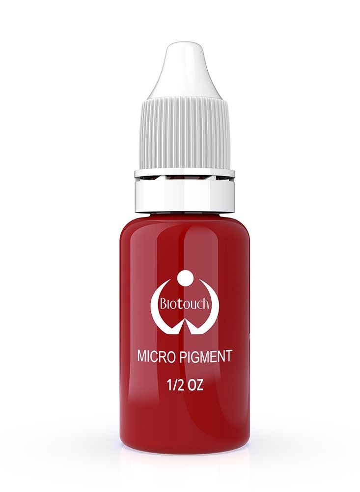 Lip Pigment - Fire Red - Biotouch Semi Permanent Makeup Lip Pigment | Professional PMU Lip Blush Tattoo Ink | Bright Red Cosmetic Tattoo Color for Permanent Makeup & Micropigmentation