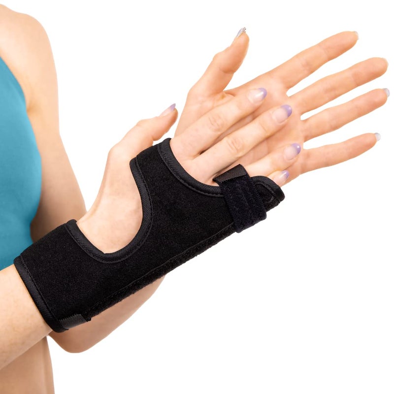 BraceAbility Ulnar Gutter Splint Hand Support Brace for Metacarpal and Boxers Fracture Treatment Broken or Jammed Pinky and Ring Trigger Finger Pain Relief Right or Left Immobilizer Cast M