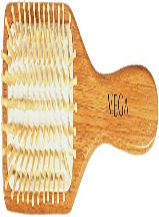 Vega Premium Collection Wooden Paddle Hair Brush For Men & Women (E2Pbb) - Image 2