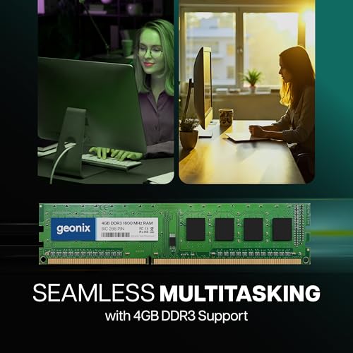 Geonix 4GB DDR3 Desktop RAM 8IC 1600 Mhz, 5 Years Warranty - Image 2