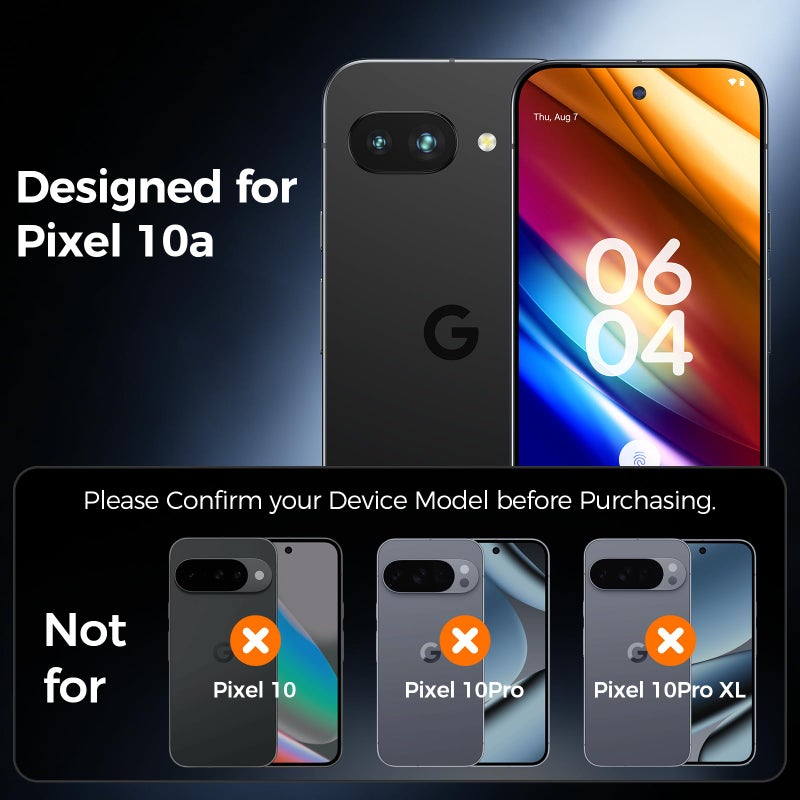 ال كي واقي شاشة LK لهاتف Google Pixel 10A من الزجاج المقسى + عدسة الكاميرا - Image 3